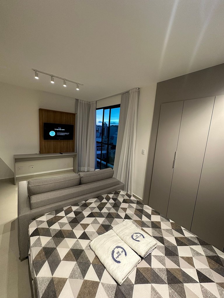 Studio New York com ar e varanda - São Mateus