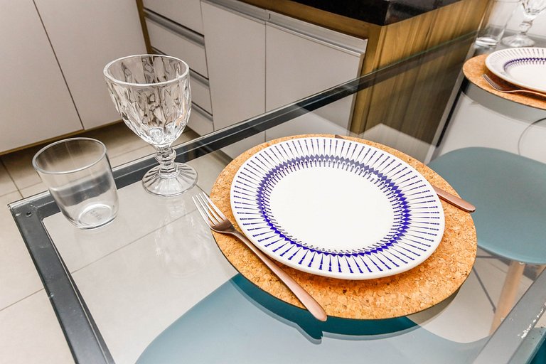 Stúdio Royal Central piscina/academia/coworking